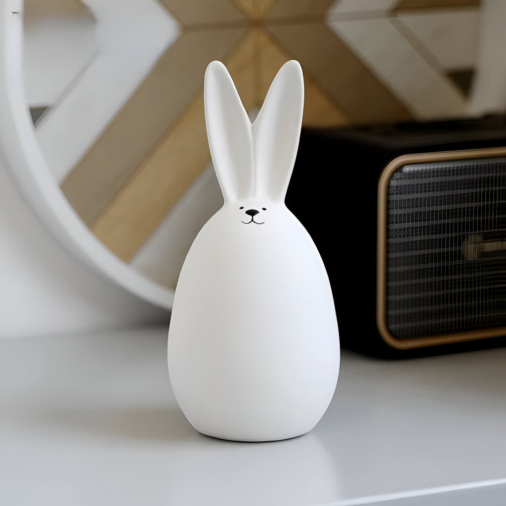 Avtoit | ConeyBliss Minimalist Ceramic Bunny – Elegant White Easter Rabbit Figurine Decor