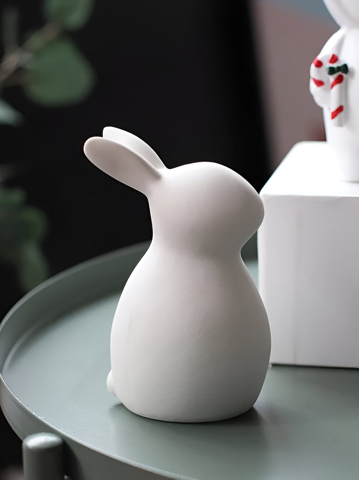 Avtoit | ConeyBliss Minimalist Ceramic Bunny – Elegant White Easter Rabbit Figurine Decor