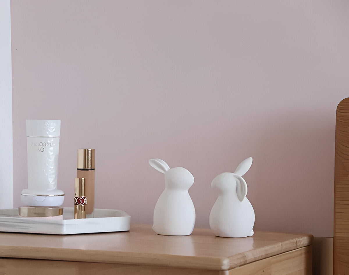 Avtoit | ConeyBliss Minimalist Ceramic Bunny – Elegant White Easter Rabbit Figurine Decor