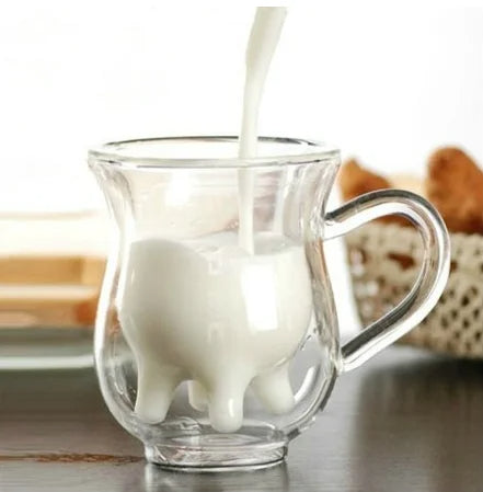 Avtoit | Cow Double Layer Glass Mug