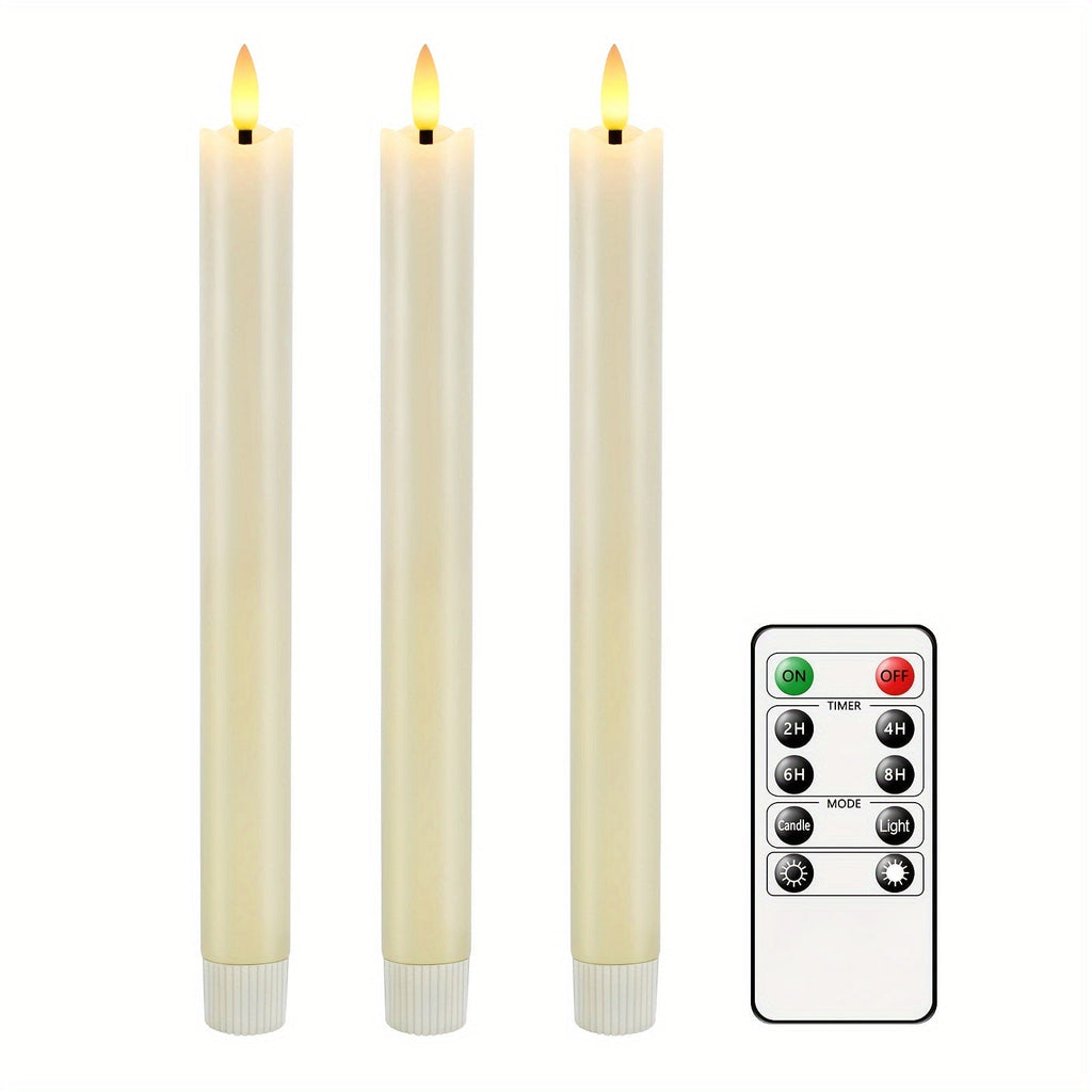 Avtoit | CandleLuxe – 6 LED Taper Candles with Remote for Luxurious Event Lighting