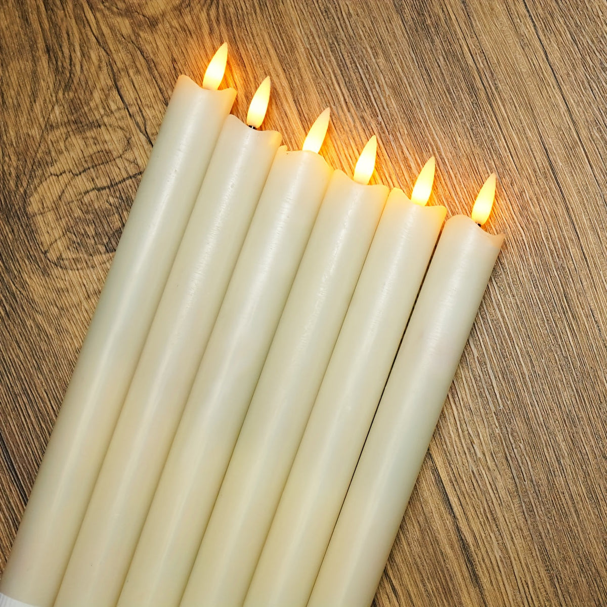 Avtoit | CandleLuxe – 6 LED Taper Candles with Remote for Luxurious Event Lighting