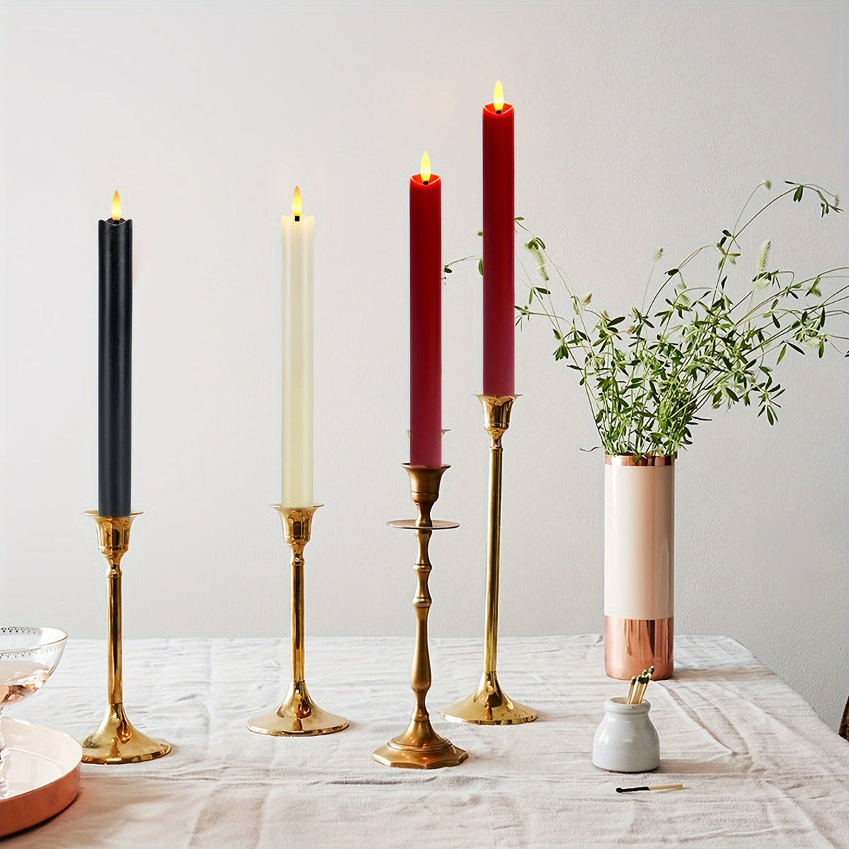 Avtoit | CandleLuxe – 6 LED Taper Candles with Remote for Luxurious Event Lighting