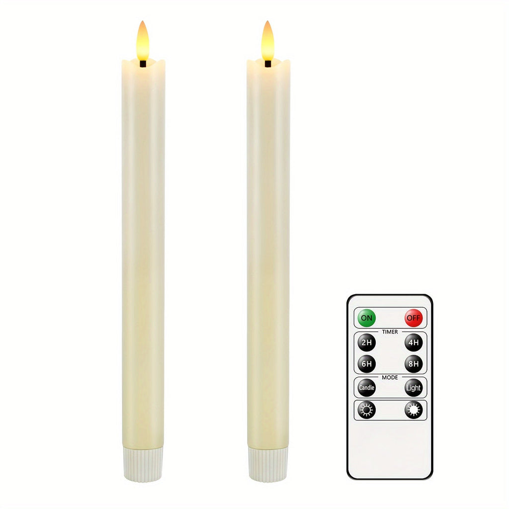 Avtoit | CandleLuxe – 6 LED Taper Candles with Remote for Luxurious Event Lighting
