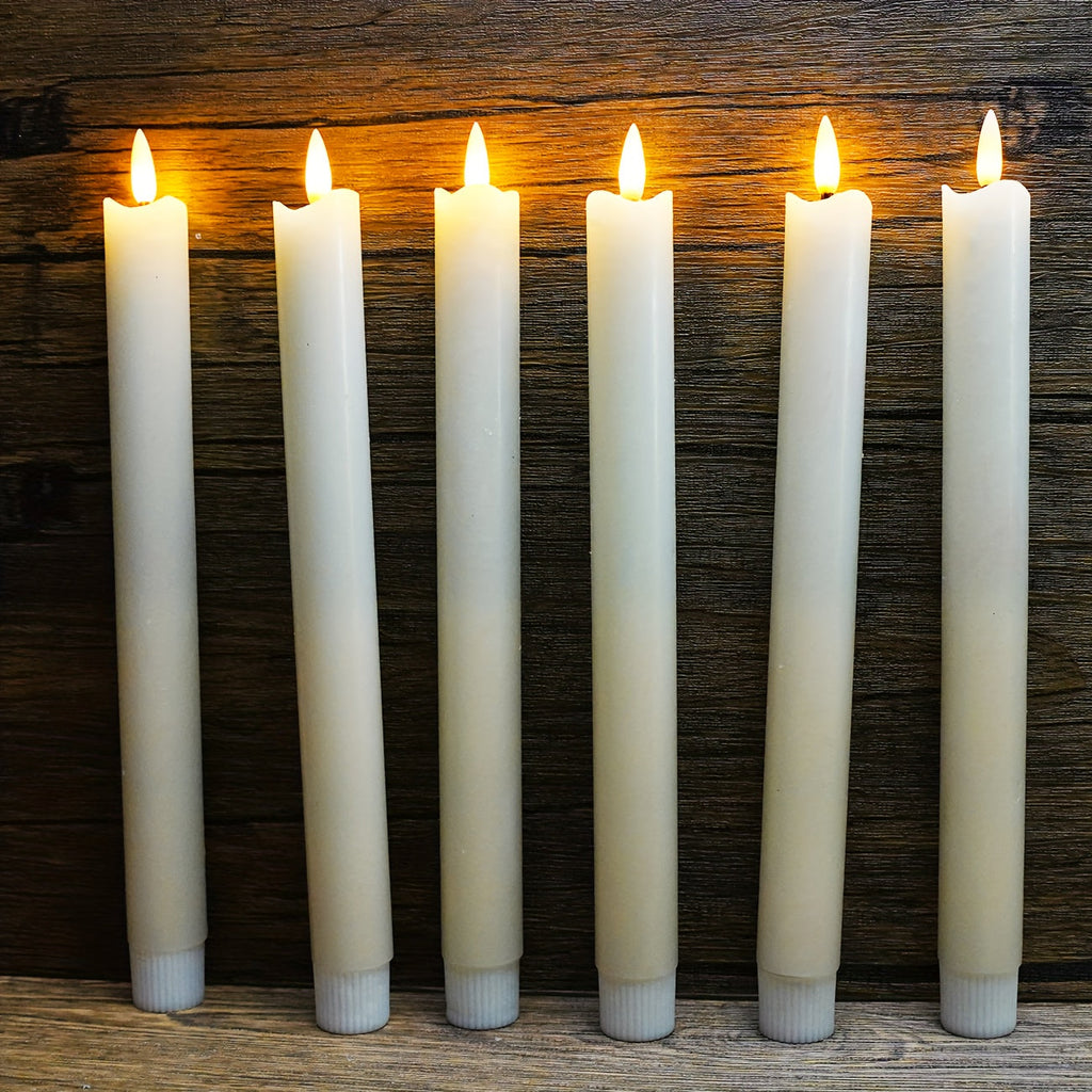 Avtoit | CandleLuxe – 6 LED Taper Candles with Remote for Luxurious Event Lighting