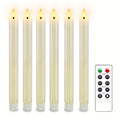 Avtoit | CandleLuxe – 6 LED Taper Candles with Remote for Luxurious Event Lighting