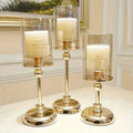 Avtoit | NuptialGlow - Retro Luxe Candleholder Set for Weddings