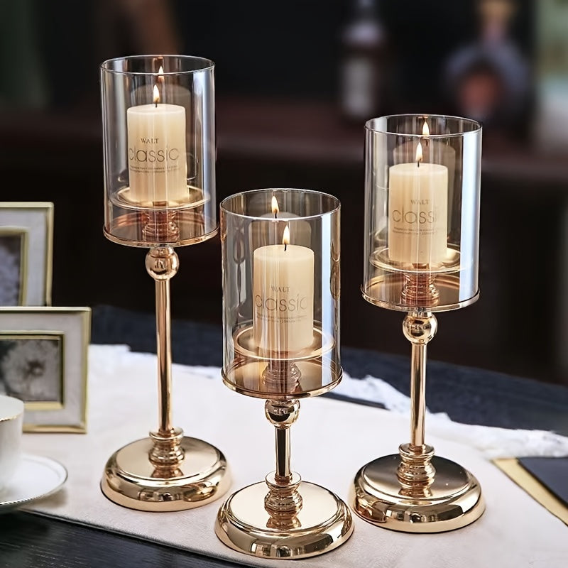 Avtoit | NuptialGlow - Retro Luxe Candleholder Set for Weddings