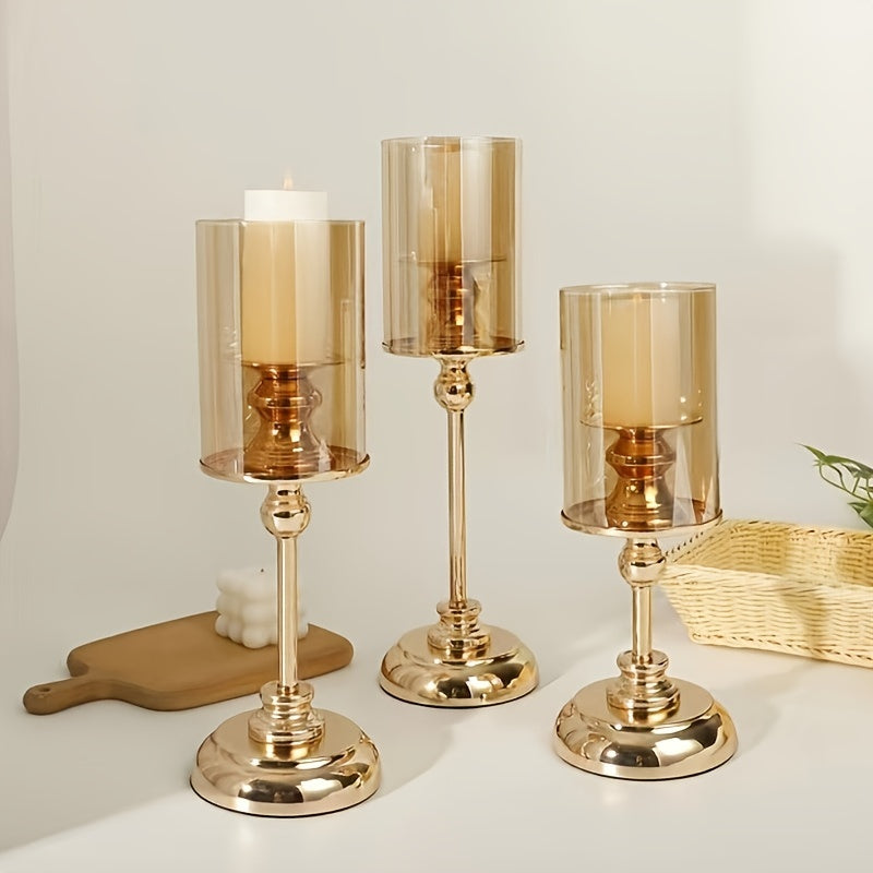 Avtoit | NuptialGlow - Retro Luxe Candleholder Set for Weddings