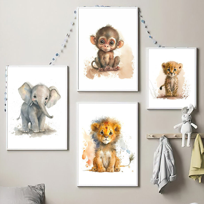 Avtoit | WildWhimsy – Set of 8 Cute Animal Posters for Lively Spaces