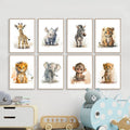 Avtoit | WildWhimsy – Set of 8 Cute Animal Posters for Lively Spaces