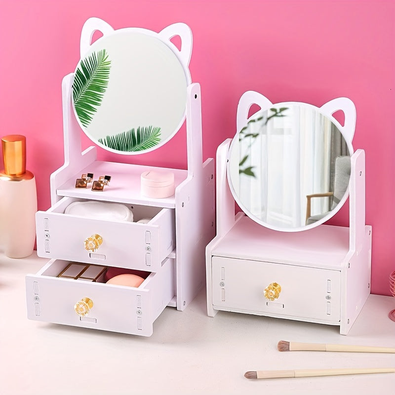 Avtoit | MeowGlow - Cat Ear Makeup Mirror with Storage