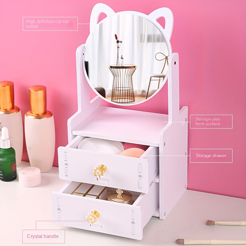 Avtoit | MeowGlow - Cat Ear Makeup Mirror with Storage