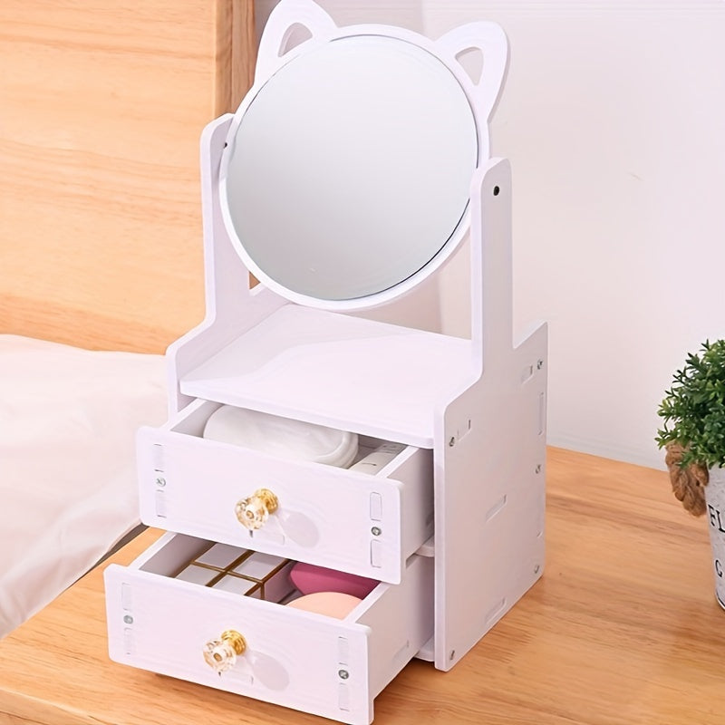 Avtoit | MeowGlow - Cat Ear Makeup Mirror with Storage