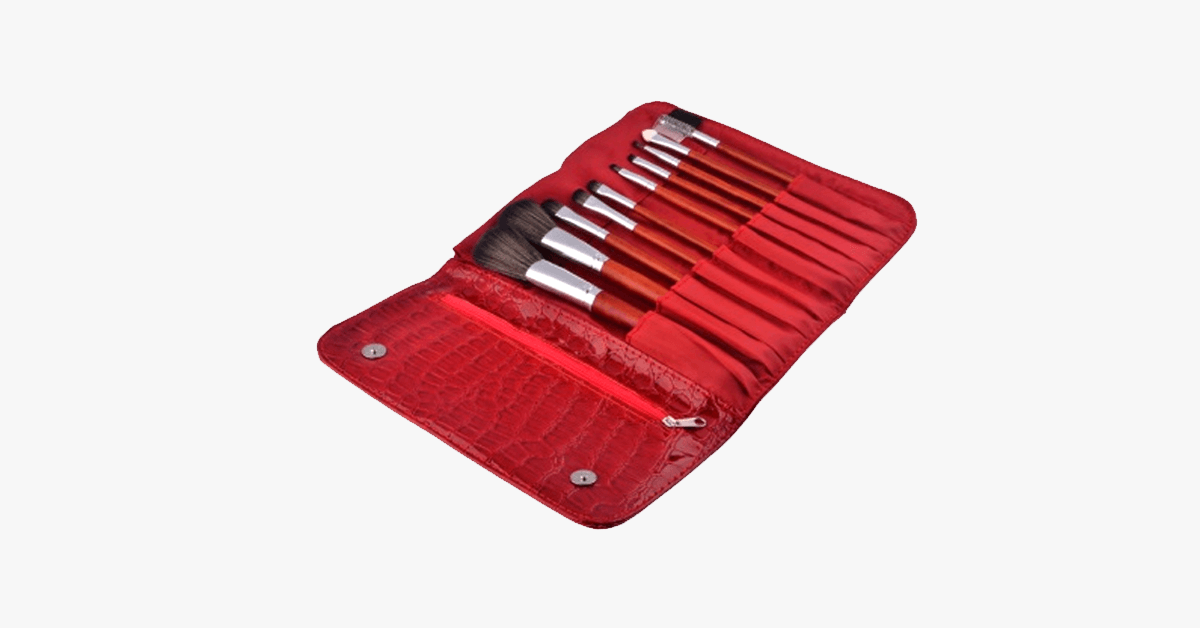Avtoit | 10-piece Crimson Brush Set – Makeup Blending is better than before