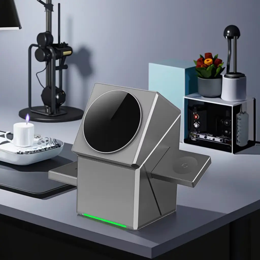 Avtoit | CubeCharge 3-in-1 Charging Station – Wireless Fast Charging for iPhone, Watch & AirPods