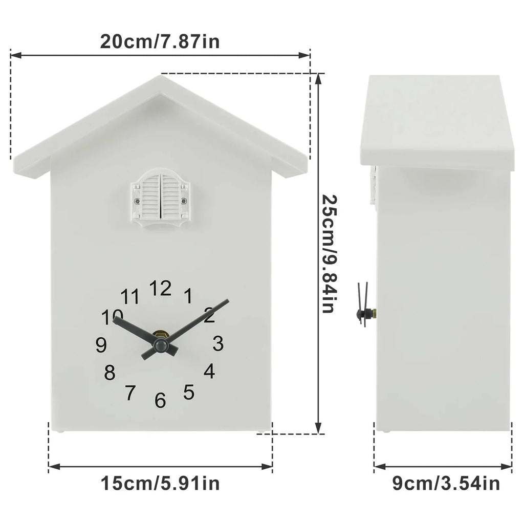 Avtoit | Cuckoo Clock Cuckoo Sound Clock with Pendulum Delicate Cuckoo Clock Bird Battery Operated Cuckoo Wall Clock for Living Room Decor