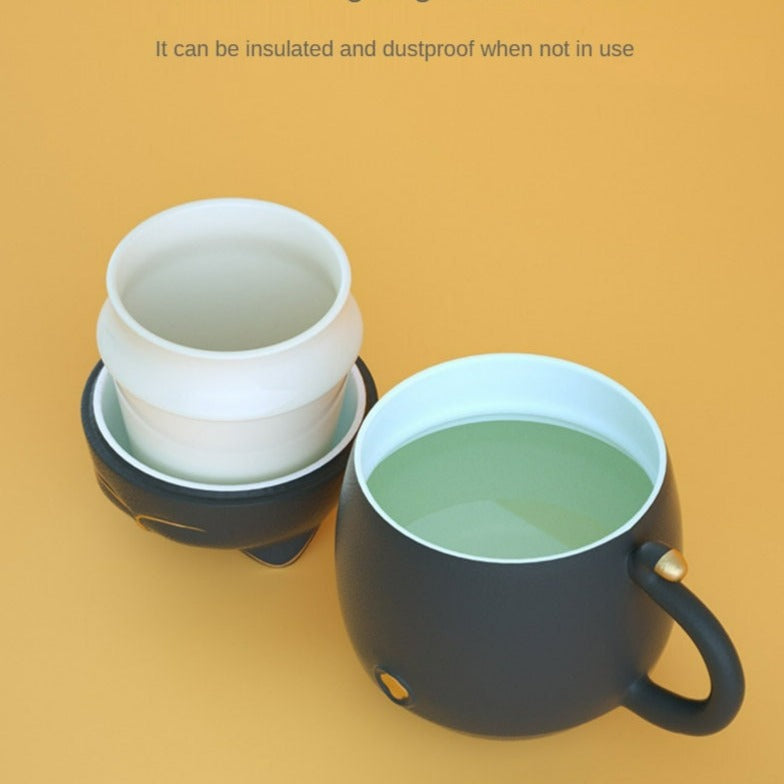 Avtoit | Cute cat tea cup made of ceramic with strainer