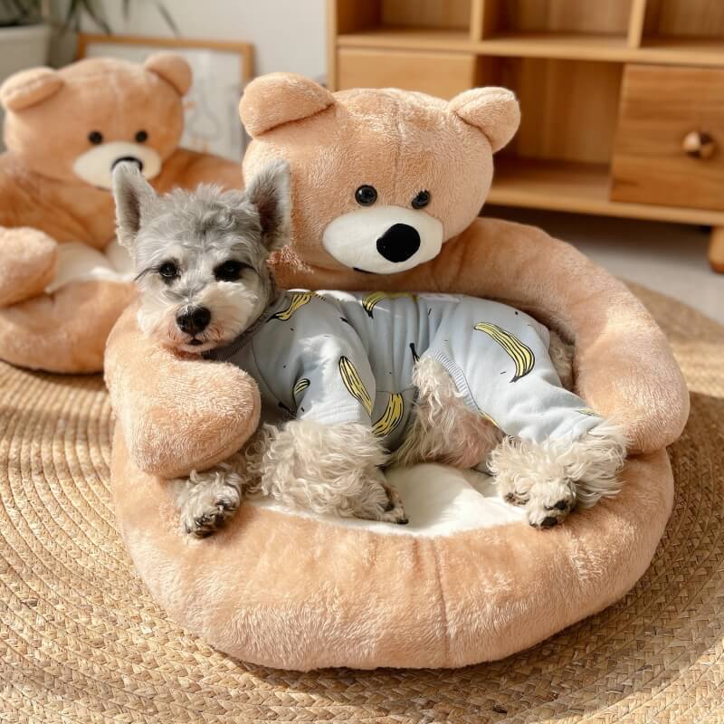 Avtoit | Cute detachable cuddly bear cat bed