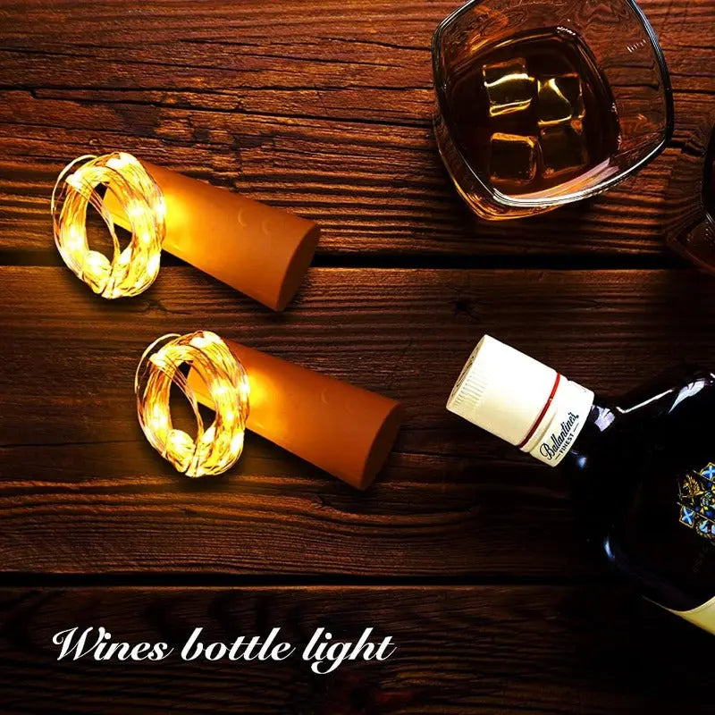 Avtoit | DIY Bottle Light with Cork – 20 LED Light Chain for Bottles in Warm White