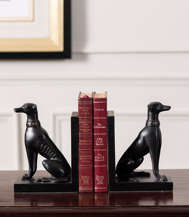 Avtoit | Guard Dog Bookend Set - Black