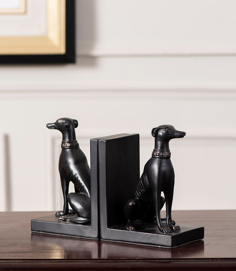 Avtoit | Guard Dog Bookend Set - Black
