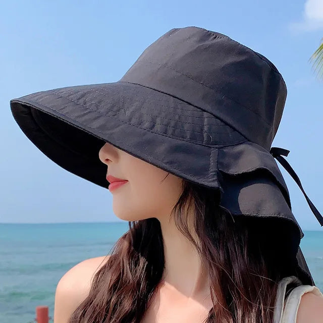 Avtoit | SUNNY | Women's Sun Hat for the Sun | Wide Brim UV Neck Protection | Solar Beach Hat Women