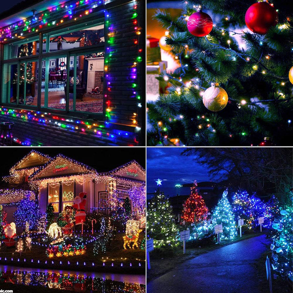 Avtoit | Halloween LED String Lights – Purple and Orange Fairy Lights for Outdoor Terrace, Garden, Street, Home, Christmas, and Party Decor