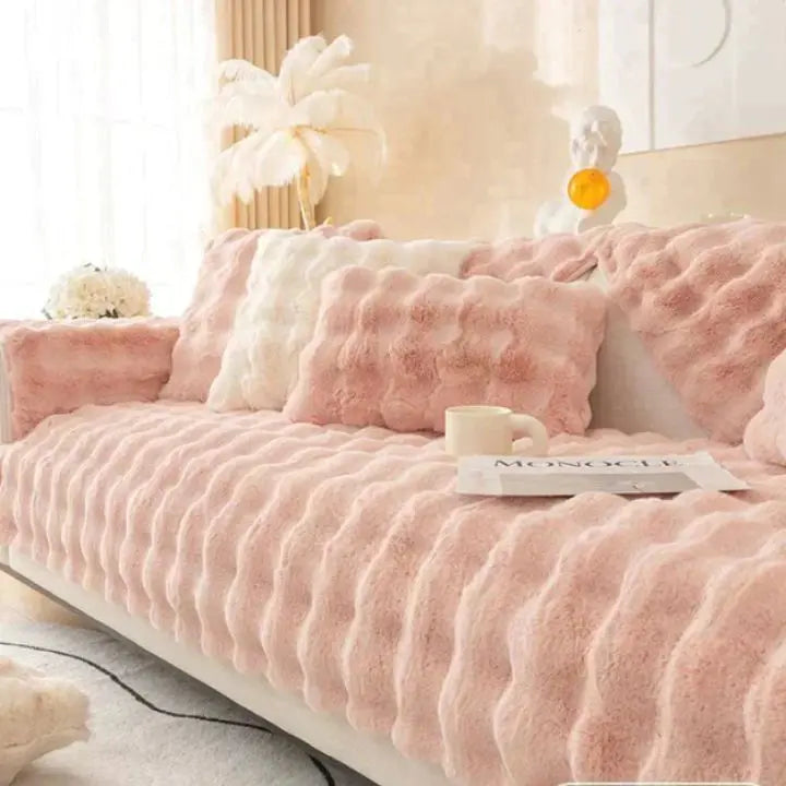 Avtoit | Thick Rabbit Plush Sofa Cover