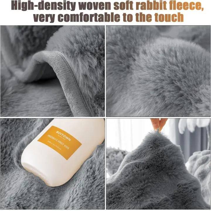 Avtoit | Thick Rabbit Plush Sofa Cover