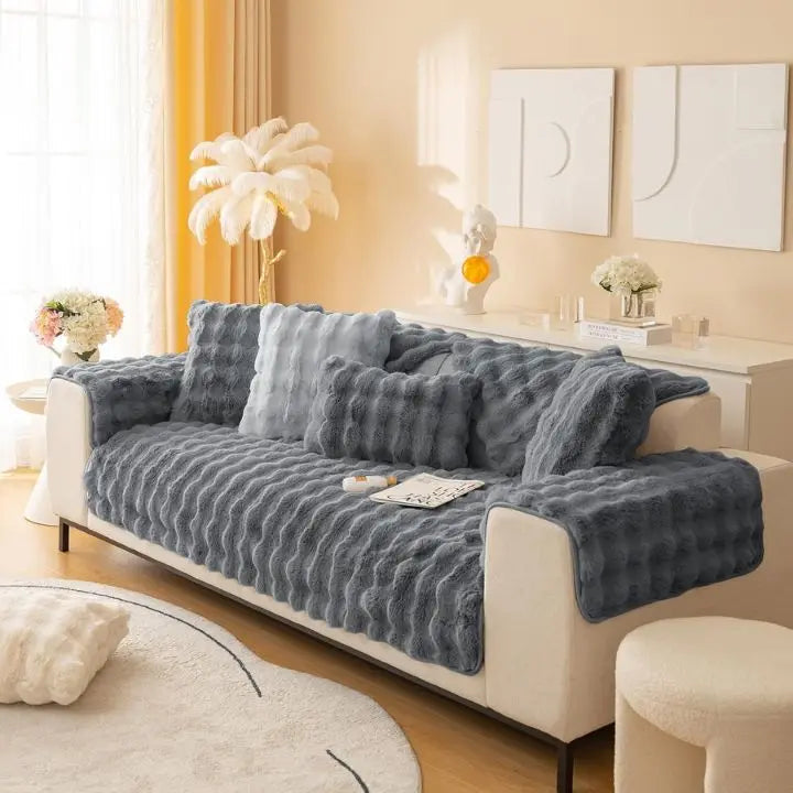 Avtoit | Thick Rabbit Plush Sofa Cover