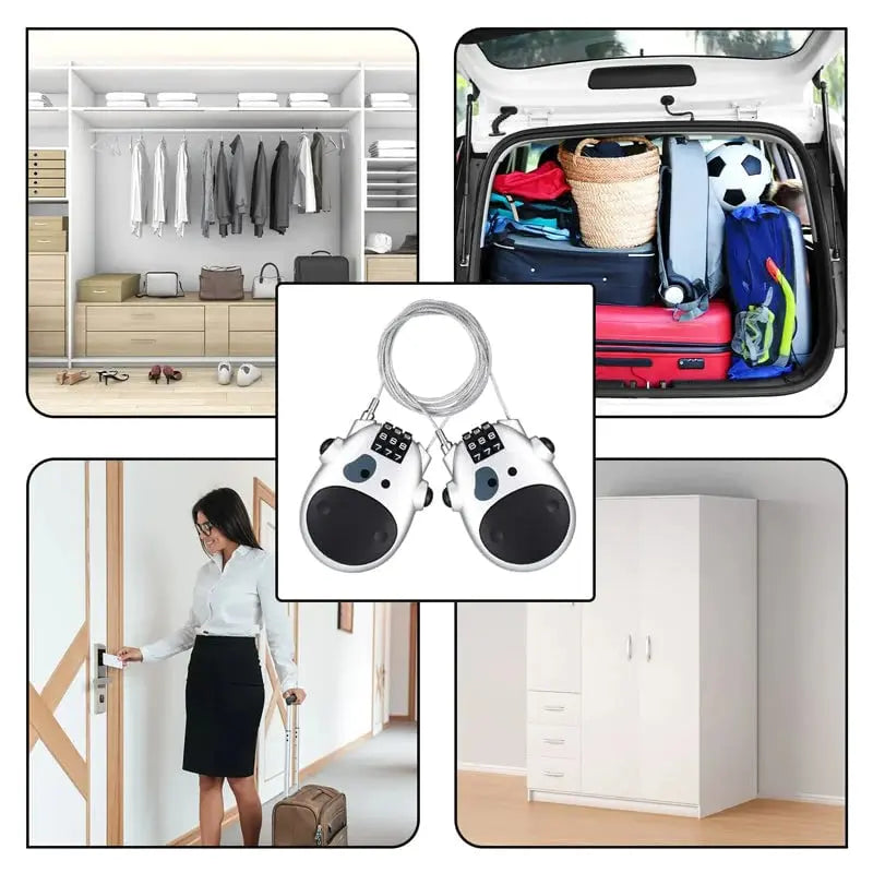 Avtoit | Theft-proof telescopic wire lock for bicycle – pRedection for suitcase, helmet & bicycle