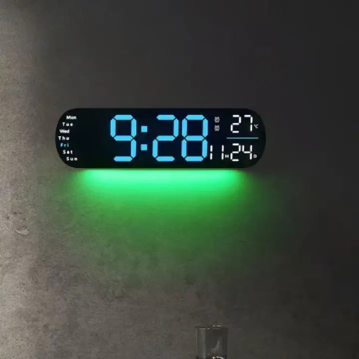 Avtoit | Digital Wall Clock Large LED Display with Remote Control