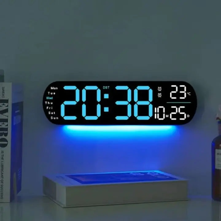 Avtoit | Digital Wall Clock Large LED Display with Remote Control