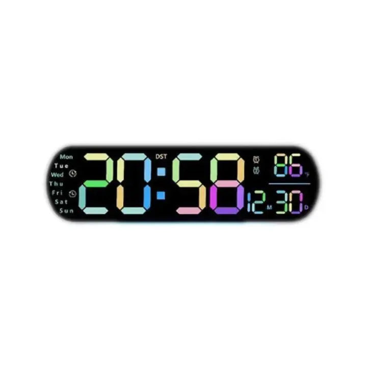 Avtoit | Digital Wall Clock Large LED Display with Remote Control
