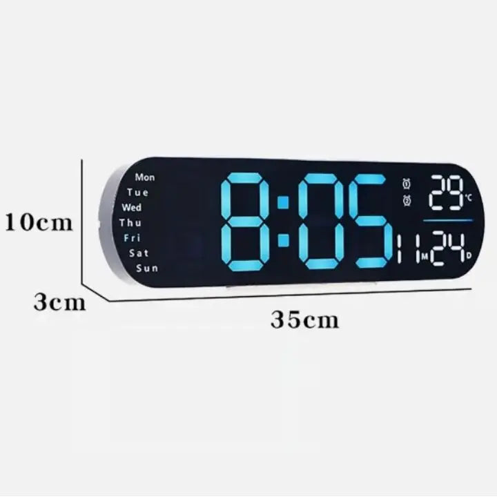 Avtoit | Digital Wall Clock Large LED Display with Remote Control
