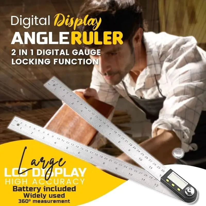 Avtoit | Digital angle measuring device with ruler – precisely measure angles & lengths