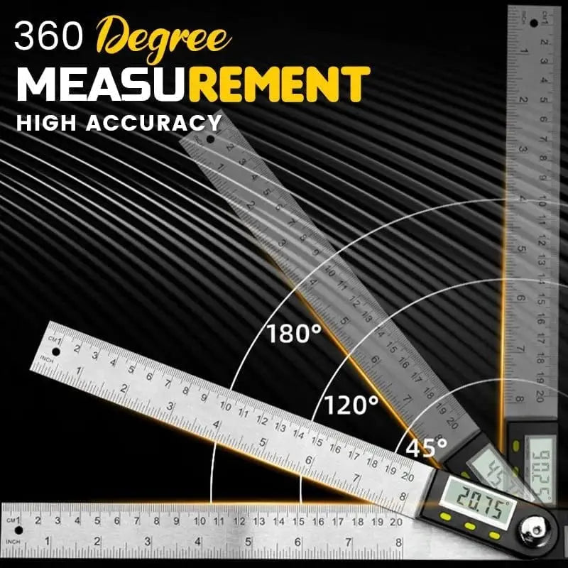Avtoit | Digital angle measuring device with ruler – precisely measure angles & lengths