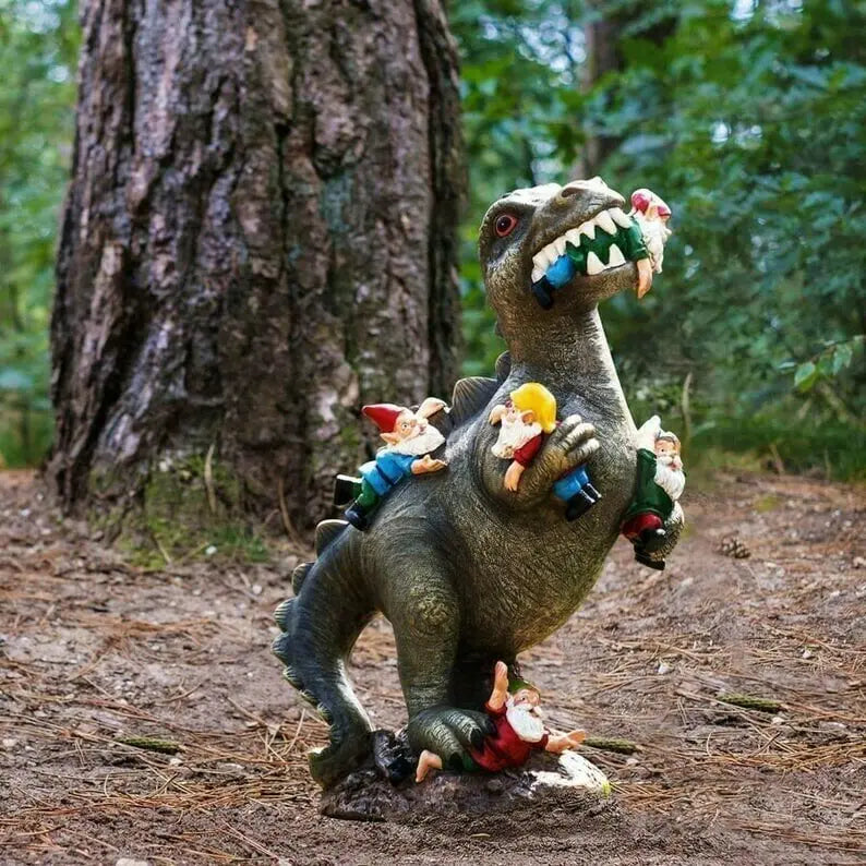 Avtoit | Dinosaur Garden Figurine – Funny & Unique Gnome Eater