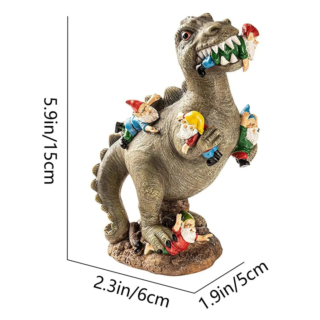 Avtoit | Dinosaur Garden Figurine – Funny & Unique Gnome Eater