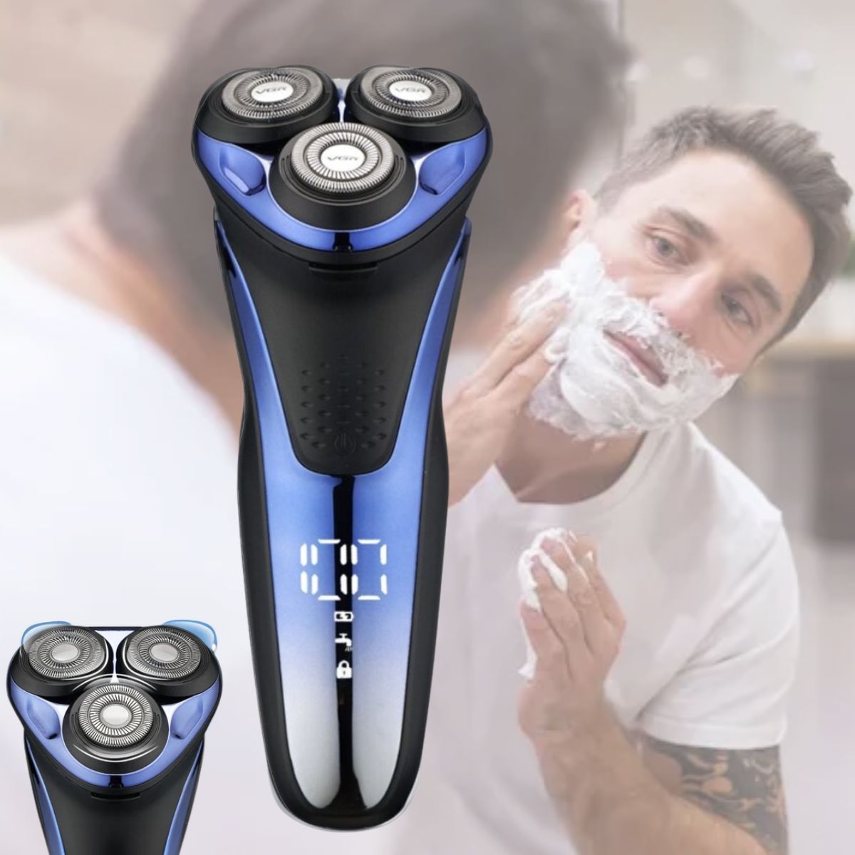 Avtoit | Men’s Waterproof Electric Shaver | 3D Flexible Heads, Fast Charging & Ideal for Daily Grooming
