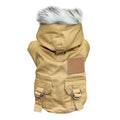 Avtoit | Dog jacket with fur trim hood - Dog and cat clothing