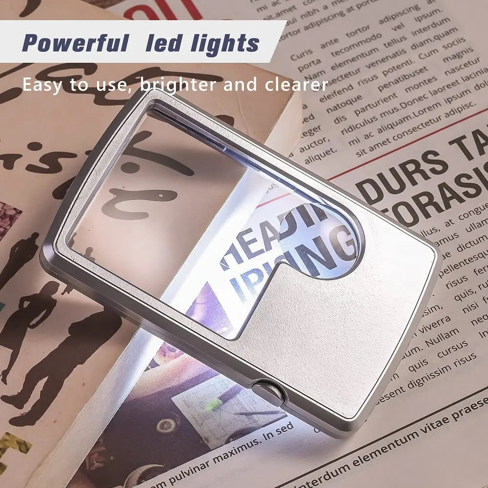 Avtoit | Double Lens Magnifier with LED Lighting – Compact and Pocket-Friendly