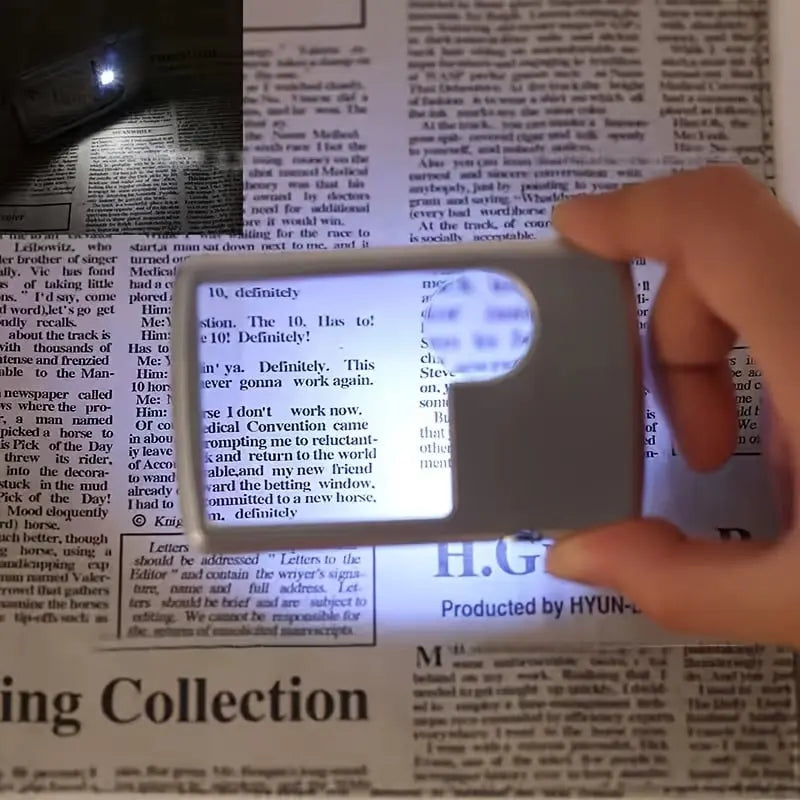 Avtoit | Double Lens Magnifier with LED Lighting – Compact and Pocket-Friendly