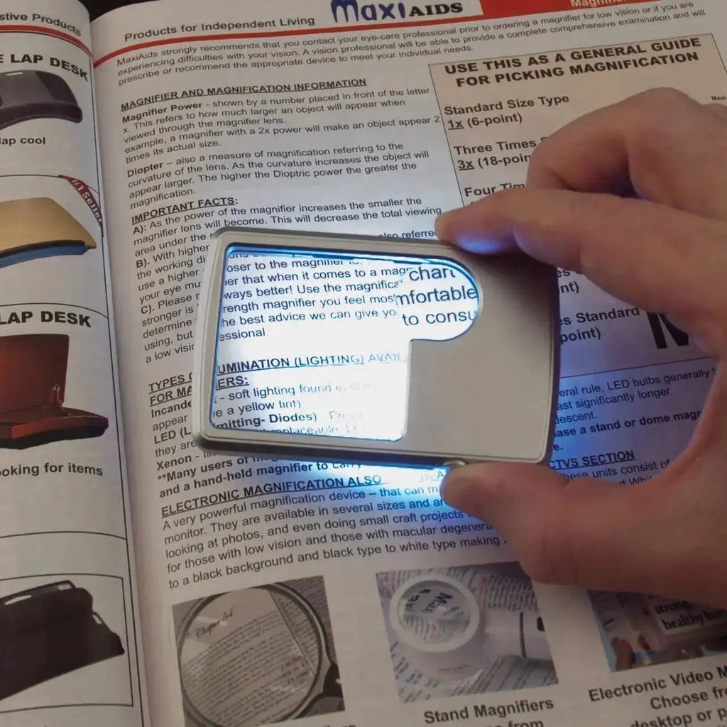Avtoit | Double Lens Magnifier with LED Lighting – Compact and Pocket-Friendly