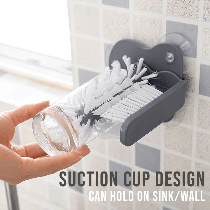 Avtoit | Double-sided cup cleaning brush with suction cups for quick and easy rinsing