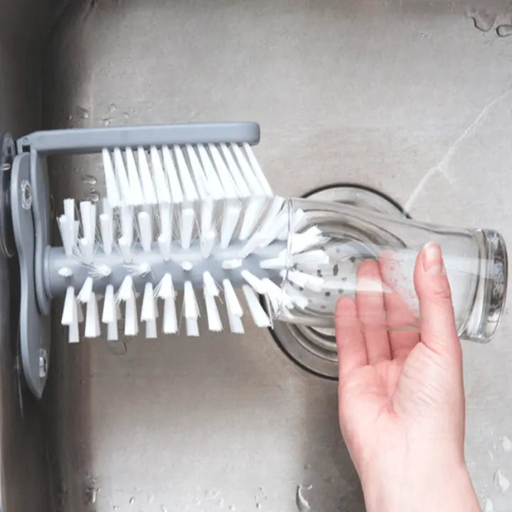 Avtoit | Double-sided cup cleaning brush with suction cups for quick and easy rinsing