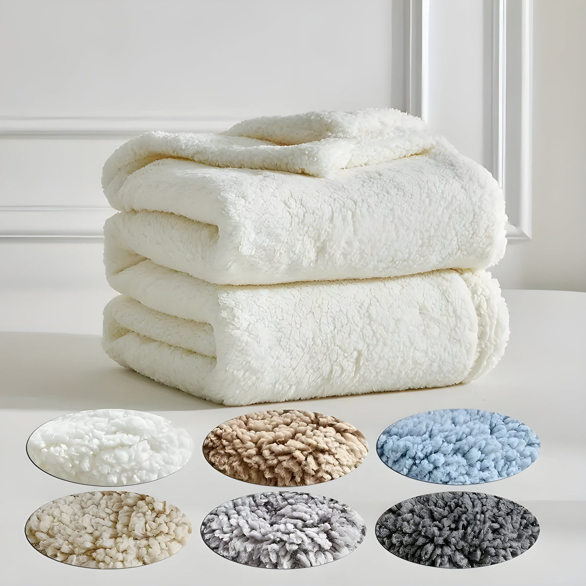 Avtoit | DoubleCozy | Double-sided Sherpa fleece blanket