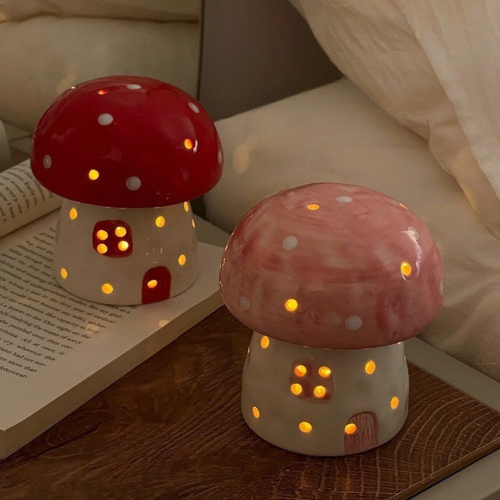 Avtoit | Dreamy Mushroom Shape Ceramic Bedside Lamp
