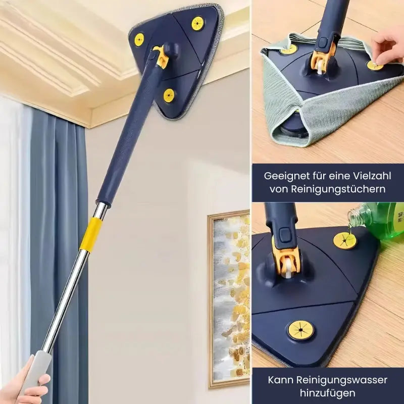 Avtoit | Triangular Mop with 360° Redation and Easy Wringing